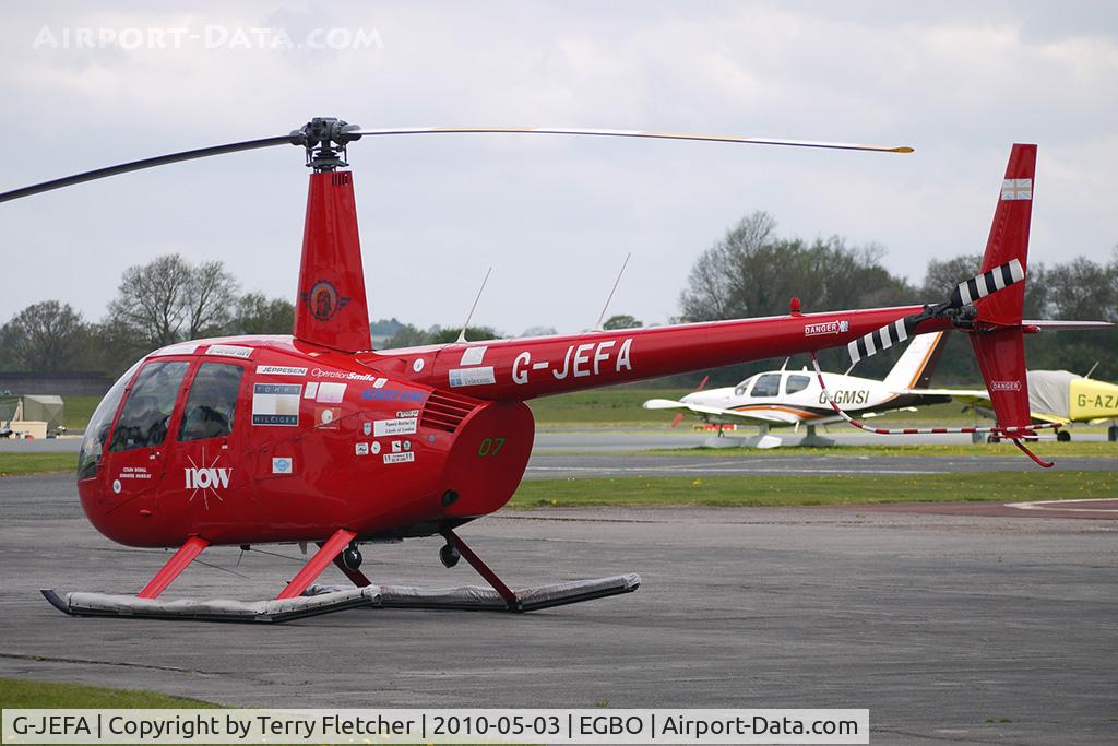 G-JEFA, 2000 Robinson R44 Clipper C/N 0710, 2000 Robinson Helicopter Co Inc ROBINSON R44 at Wolverhampton on 2010 Wings and Wheels Day