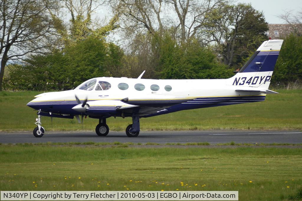 N340YP, 1980 Cessna 340A C/N 340A0990, Cessna 340A at Wolverhampton on 2010 Wings and Wheels Day