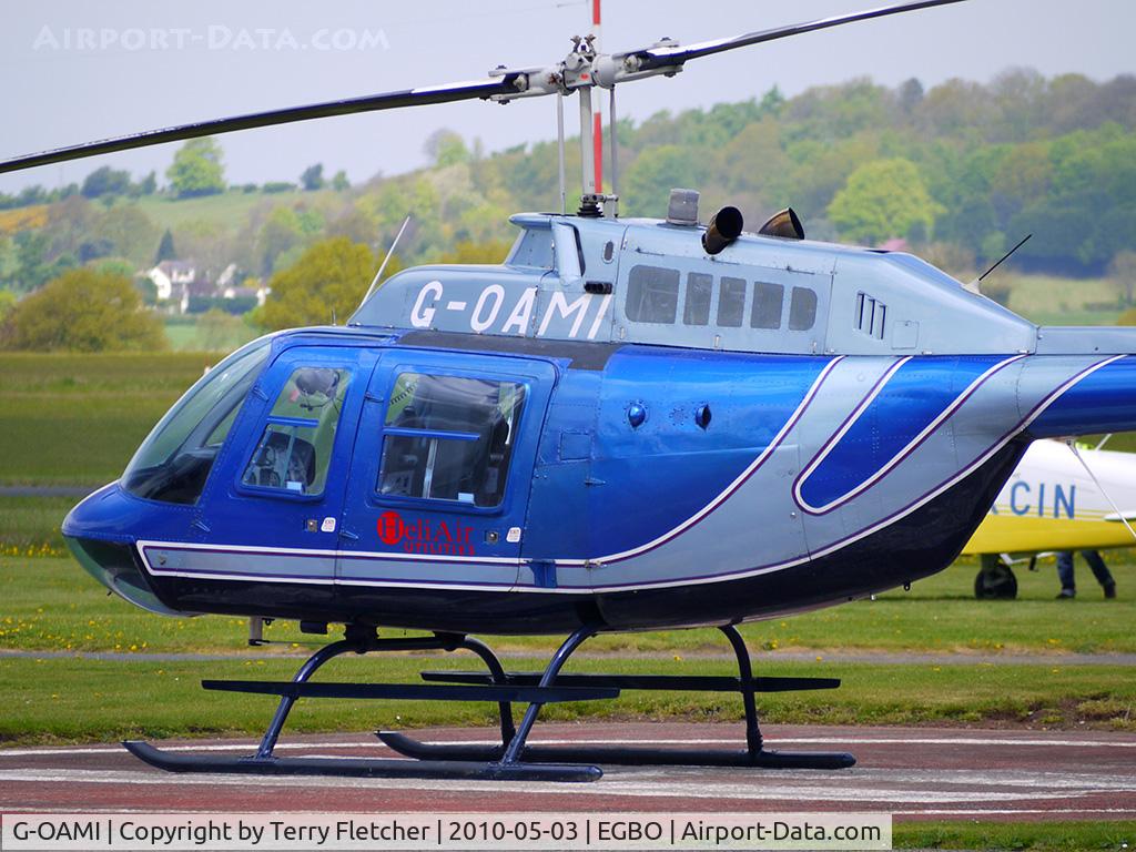 G-OAMI, 1968 Bell 206B JetRanger II C/N 464, Bell 206B giving pleasure rides at Wolverhampton on 2010 Wings and Wheels Day