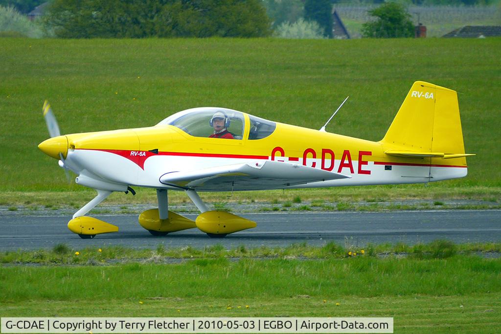 G-CDAE, 2005 Vans RV-6A C/N PFA 181A-13018, 2005 Fleming Kj VANS RV-6A at Wolverhampton on 2010 Wings and Wheels Day