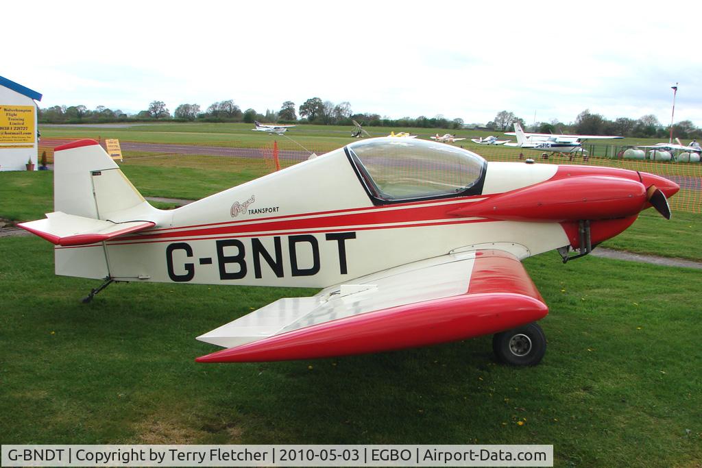 G-BNDT, 1987 Brugger MB-2 Colibri C/N PFA 043-10981, 1987 Szep A COLIBRI MB2 at Wolverhampton on 2010 Wings and Wheels Day