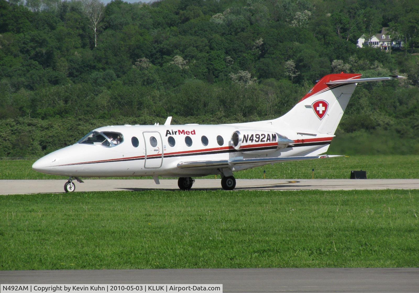 N492AM, 1992 Beech 400A Beechjet C/N RK-35, Lifeguard flight arriving from unknown location