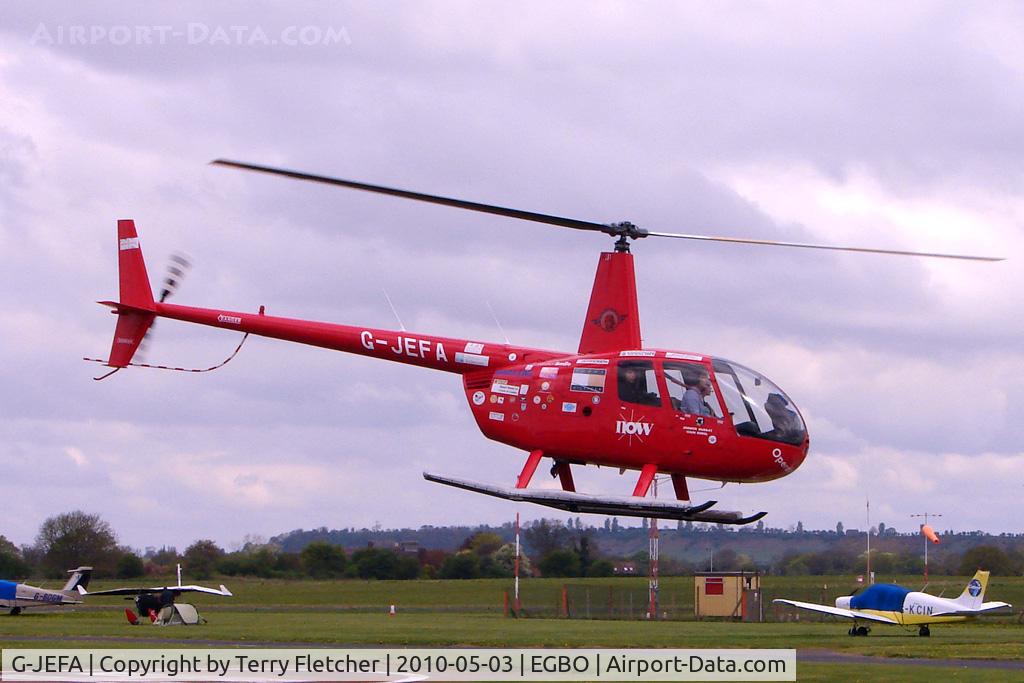 G-JEFA, 2000 Robinson R44 Clipper C/N 0710, 2000 Robinson Helicopter Co Inc ROBINSON R44 at Wolverhampton on 2010 Wings and Wheels Day