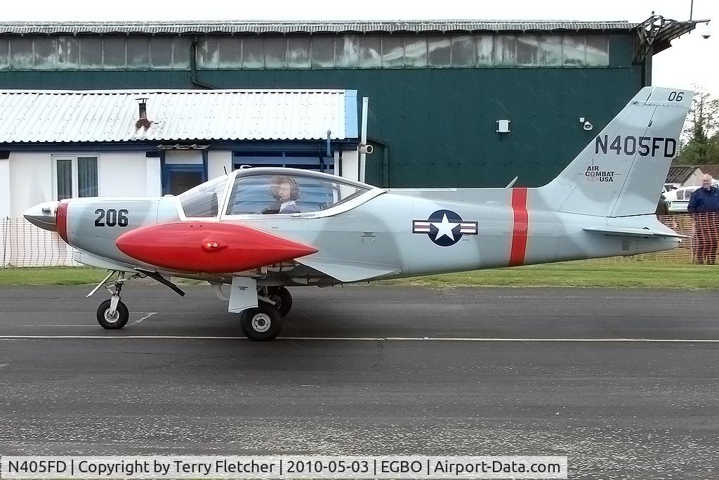 N405FD, 1990 SIAI-Marchetti SF-260D C/N 770, F260D at Wolverhampton on 2010 Wings and Wheels Day