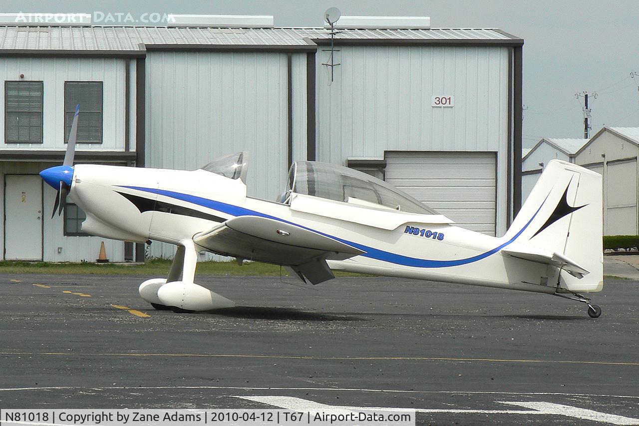 N81018, 2003 Vans RV-8 C/N 80318, At Hicks Field - Fort Worth, TX