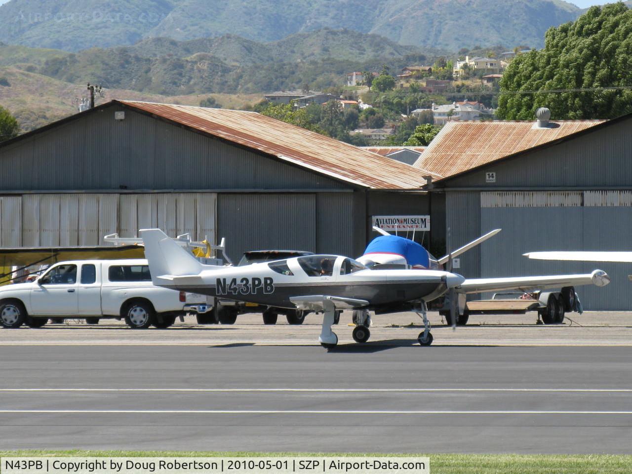 N43PB, 2001 Stoddard-Hamilton Glasair III C/N 3306, 2001 Broen GLASAIR III, Lycoming O-540 250 Hp, taxi back