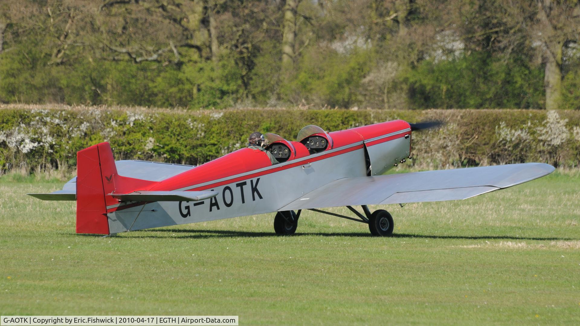 G-AOTK, 1956 Druine D-5 Turbi C/N PFA 230,  2. G-AOTK at Shuttleworth (Old Warden) Aerodrome.