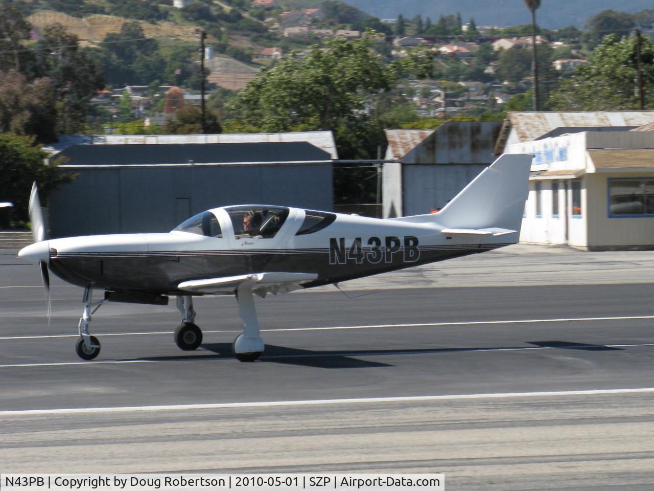 N43PB, 2001 Stoddard-Hamilton Glasair III C/N 3306, 2001 Broen GLASAIR III, Lycoming O-540 250 Hp, takeoff roll Rwy 22