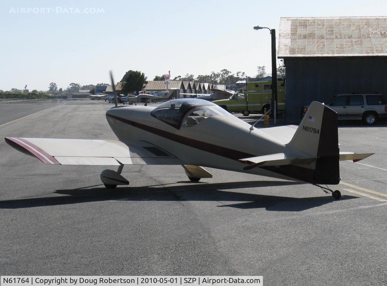 N61764, 1994 Vans RV-6 C/N 1 (N61764), 1994 Darby VAN's RV-6, Lycoming O-320, holding short Rwy 22