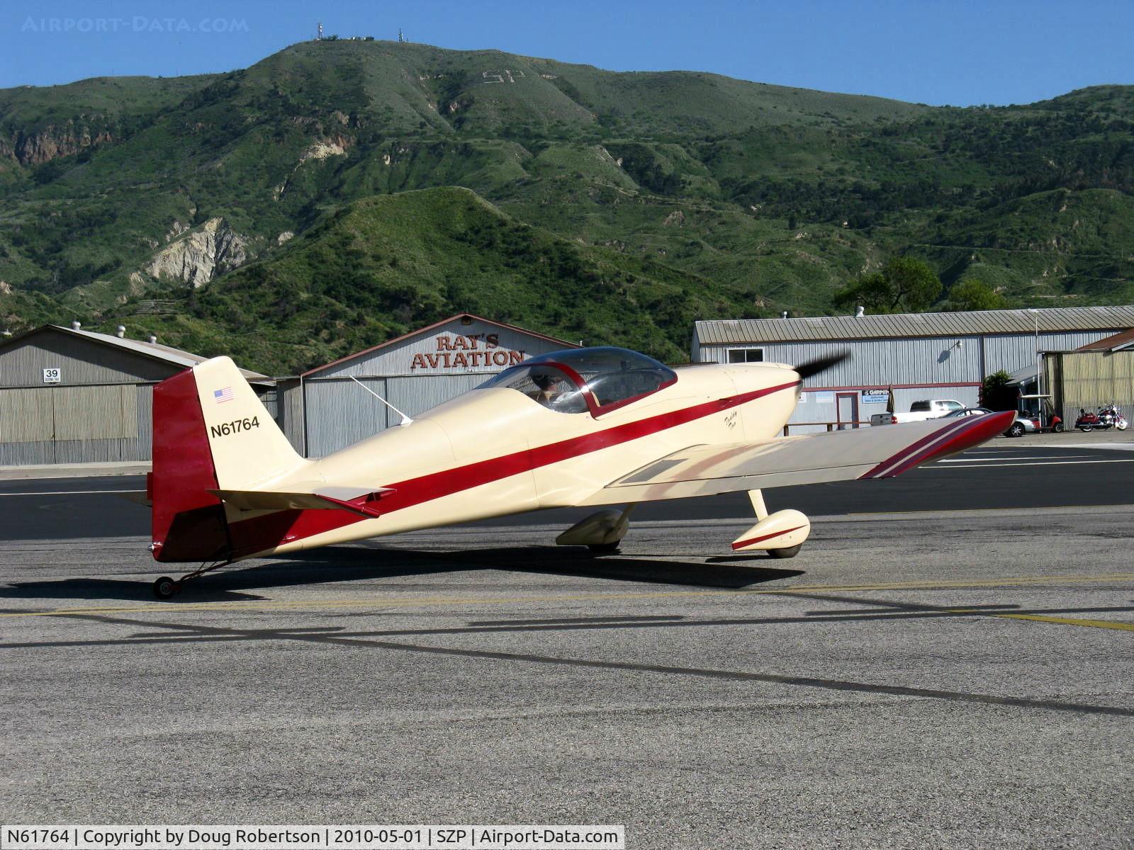 N61764, 1994 Vans RV-6 C/N 1 (N61764), 1994 Darby VAN's RV-6, Lycoming O-320, holding short Rwy 22