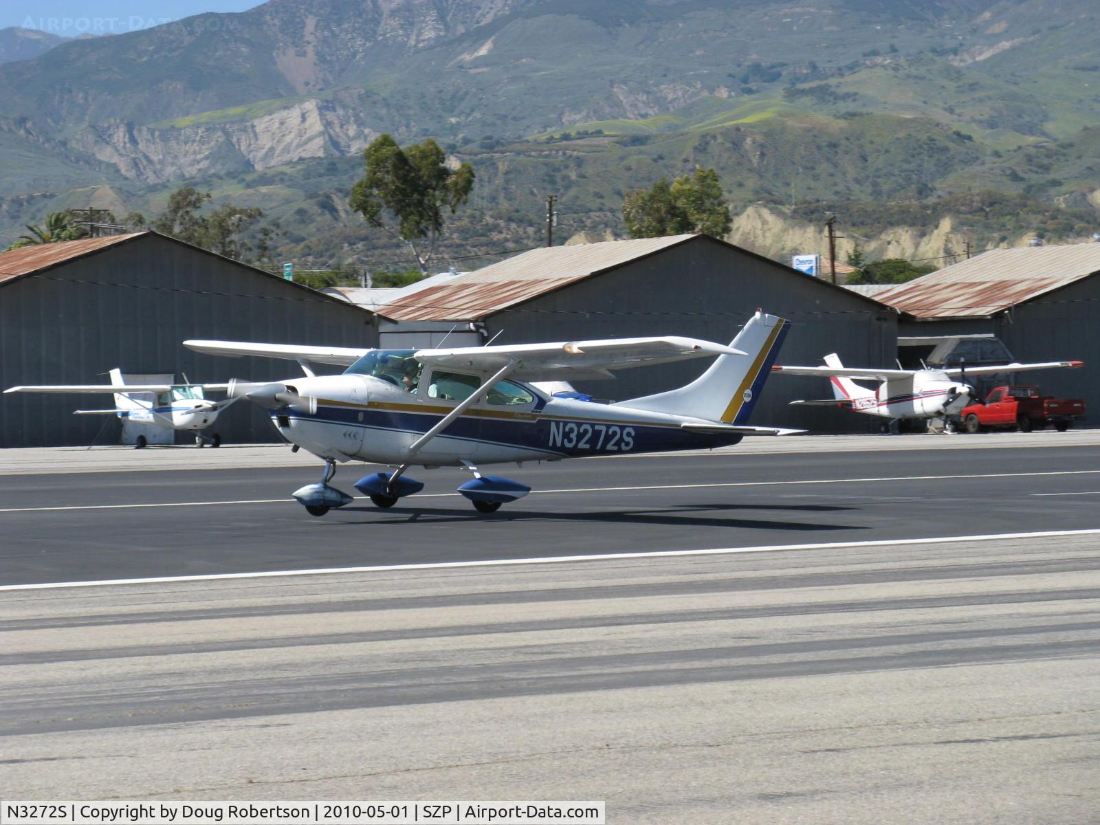 N3272S, 1964 Cessna 182G Skylane C/N 18255772, 1964 Cessna 182G SKYLANE, Continental O-470-S 230 Hp, takeooff roll Rwy 22