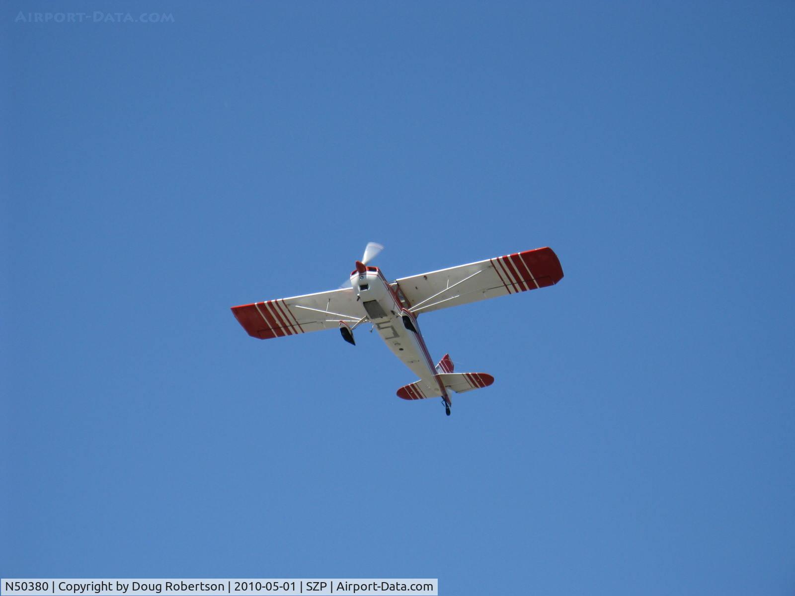N50380, 1979 Bellanca 7ECA Citabria Citabria C/N 1291-79, 1979 Bellanca 7ECA CITABRIA, Lycoming O-235 115 Hp, takeoff climb Rwy 22