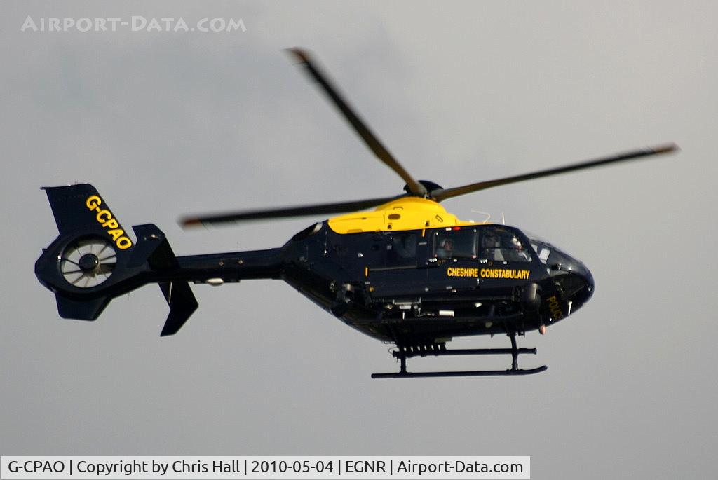 G-CPAO, 2009 Eurocopter EC-135P-2+ C/N 0843, New Eurocopter EC135 for Cheshire Police which has replaced the BN-2B Islander G-CHEZ