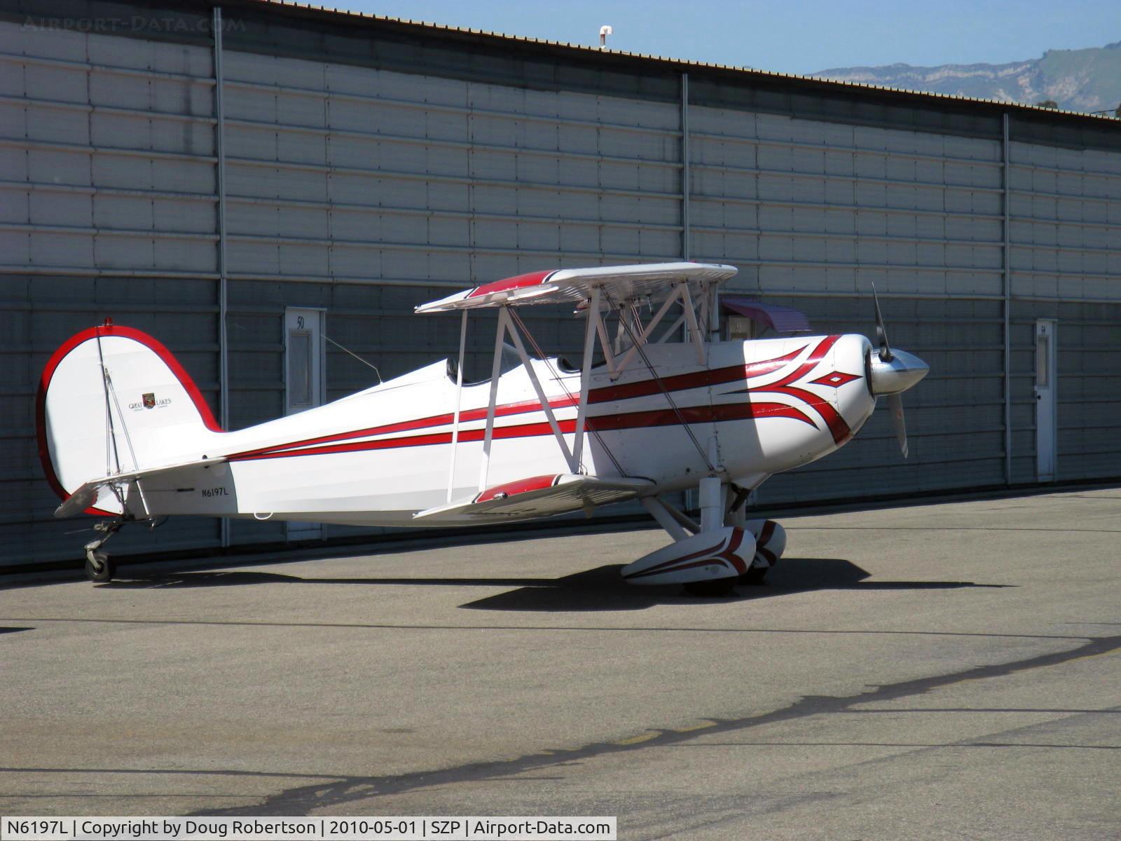 N6197L, 1976 Great Lakes 2T-1A-2 Sport Trainer C/N 0724, 1976 Great Lakes 2T-1A-2 SPORT TRAINER, Lycoming IO-360-B1F6 180 Hp, CS prop, fully inverted fuel & oil systems, 4 ailerons, acrobatic category