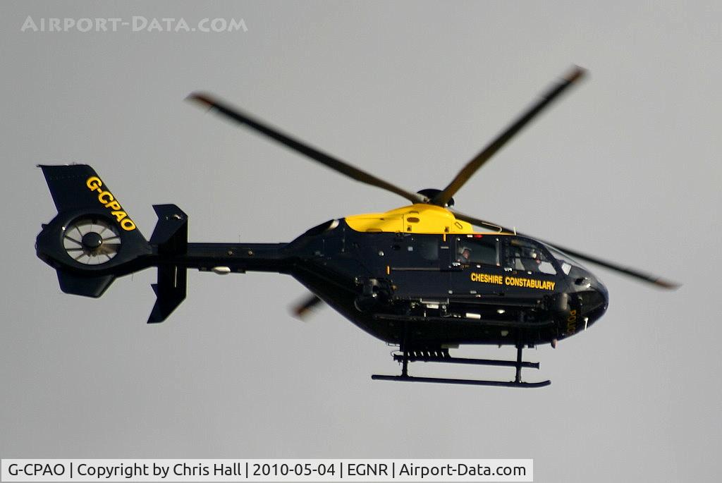 G-CPAO, 2009 Eurocopter EC-135P-2+ C/N 0843, New Eurocopter EC135 for Cheshire Police which has replaced the BN-2B Islander G-CHEZ