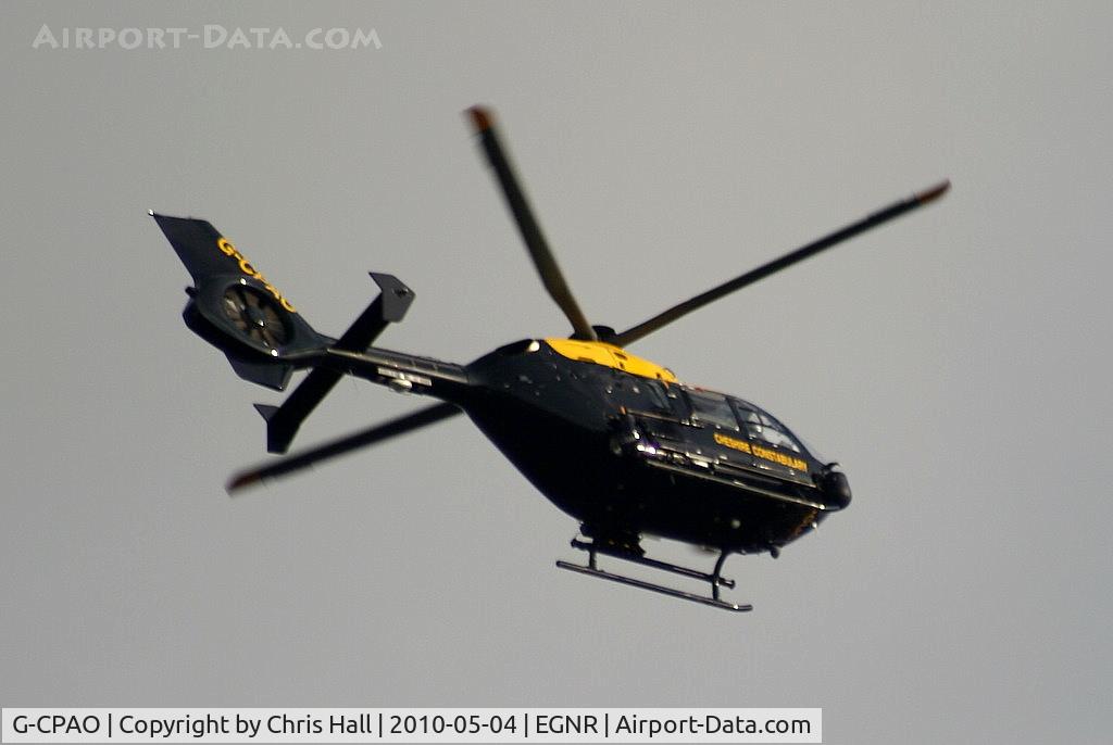 G-CPAO, 2009 Eurocopter EC-135P-2+ C/N 0843, New Eurocopter EC135 for Cheshire Police which has replaced the BN-2B Islander G-CHEZ