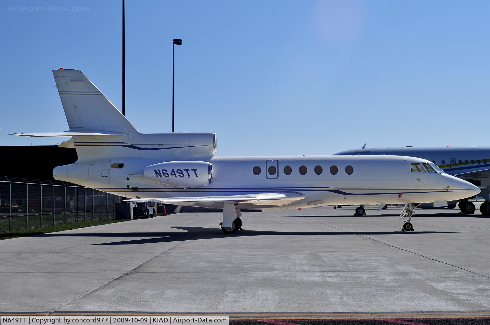 N649TT, 2005 Dassault Mystere Falcon 50 C/N 342, Seen at KIAD on 10/9/2009.
