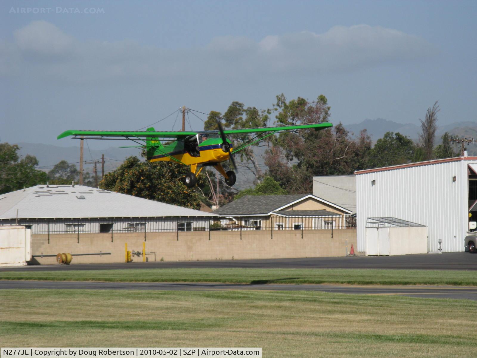 N277JL, 1991 Denney Kitfox Model 1 C/N 122, 1991 Lawrence KITFOX, Rotax, on final Rwy 04