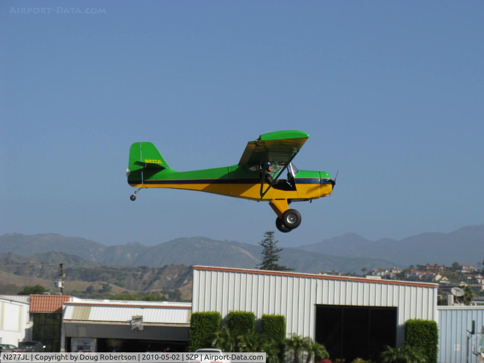N277JL, 1991 Denney Kitfox Model 1 C/N 122, 1991 Lawrence KITFOX, Rotax, on final Rwy 04