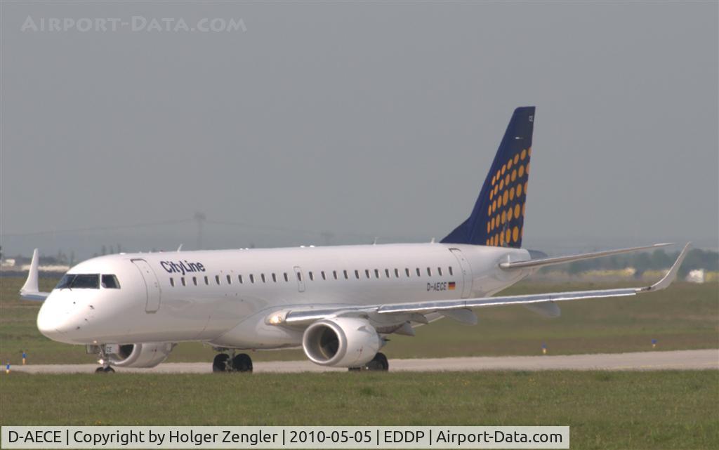D-AECE, 2010 Embraer 190LR (ERJ-190-100LR) C/N 19000341, LH 1103 to Frankfurt taxiing to Rwy 26L