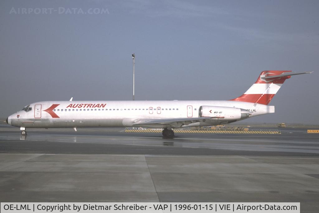 OE-LML, 1987 McDonnell Douglas DC-9-87 C/N 49412, Austrian Airlines MD87
