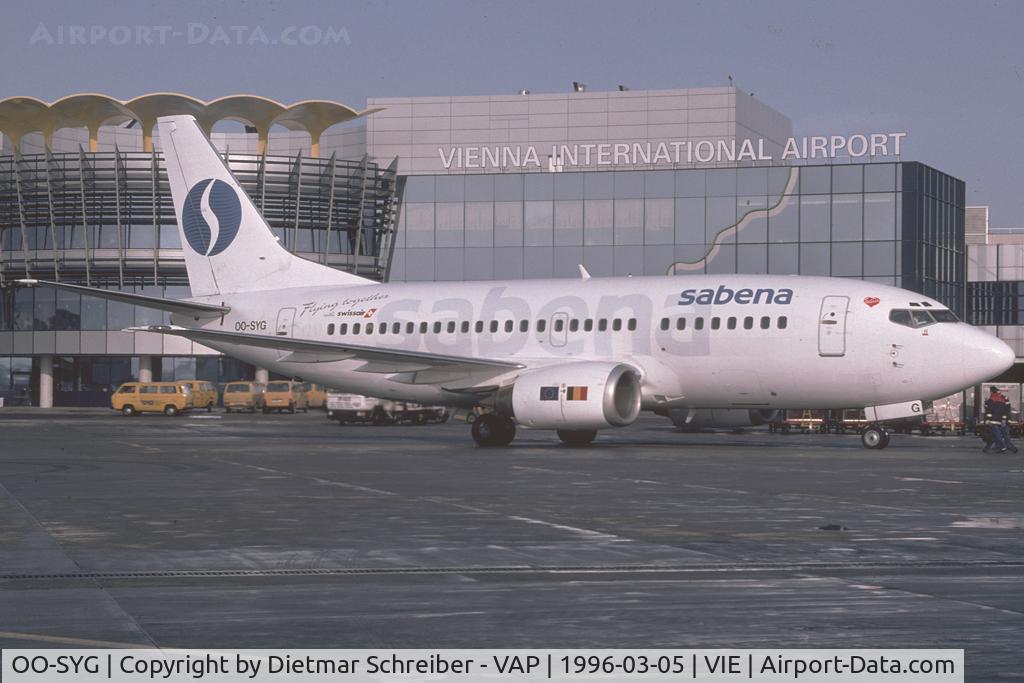 OO-SYG, 1991 Boeing 737-529 C/N 25249, Sabena Boeing 737-500