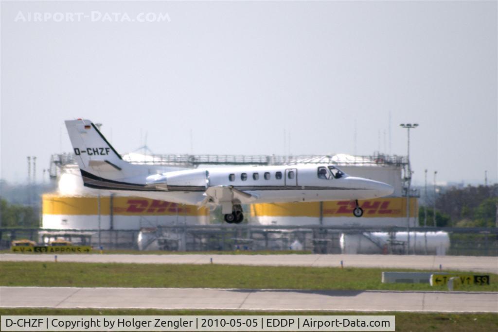 D-CHZF, 1999 Cessna 550 Citation Bravo C/N 550-0866, Small and quick visitor at LEJ