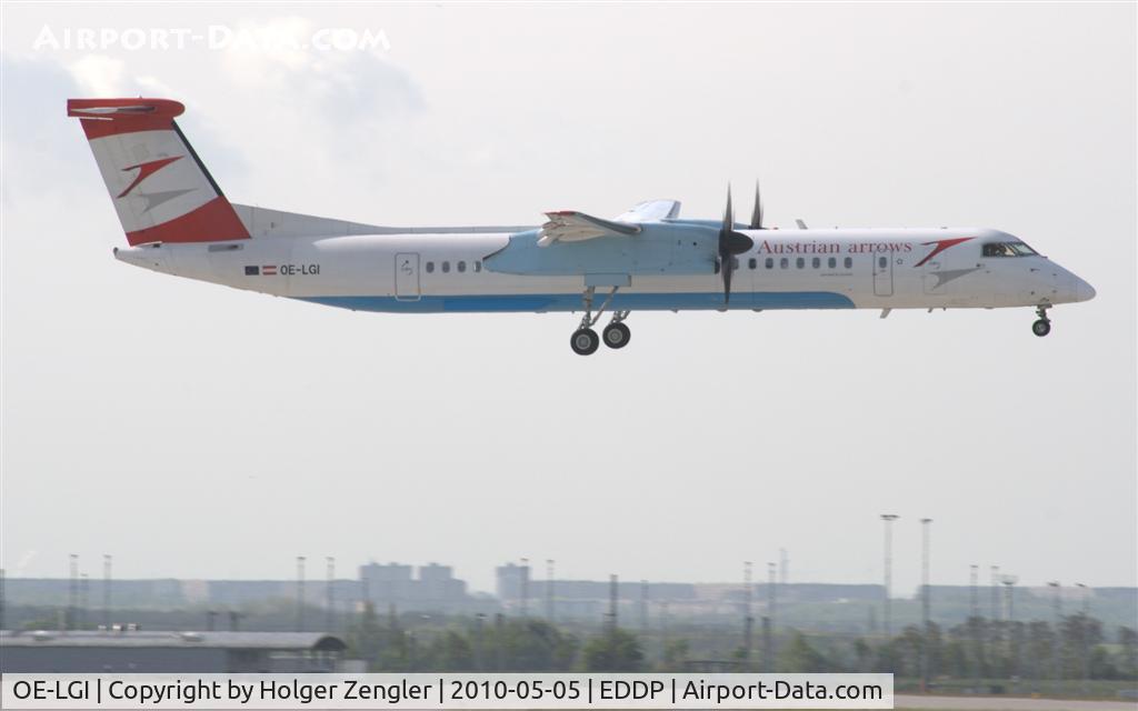 OE-LGI, 2004 De Havilland Canada DHC-8-402Q Dash 8 C/N 4100, OS 215 from Vienna via Dresden