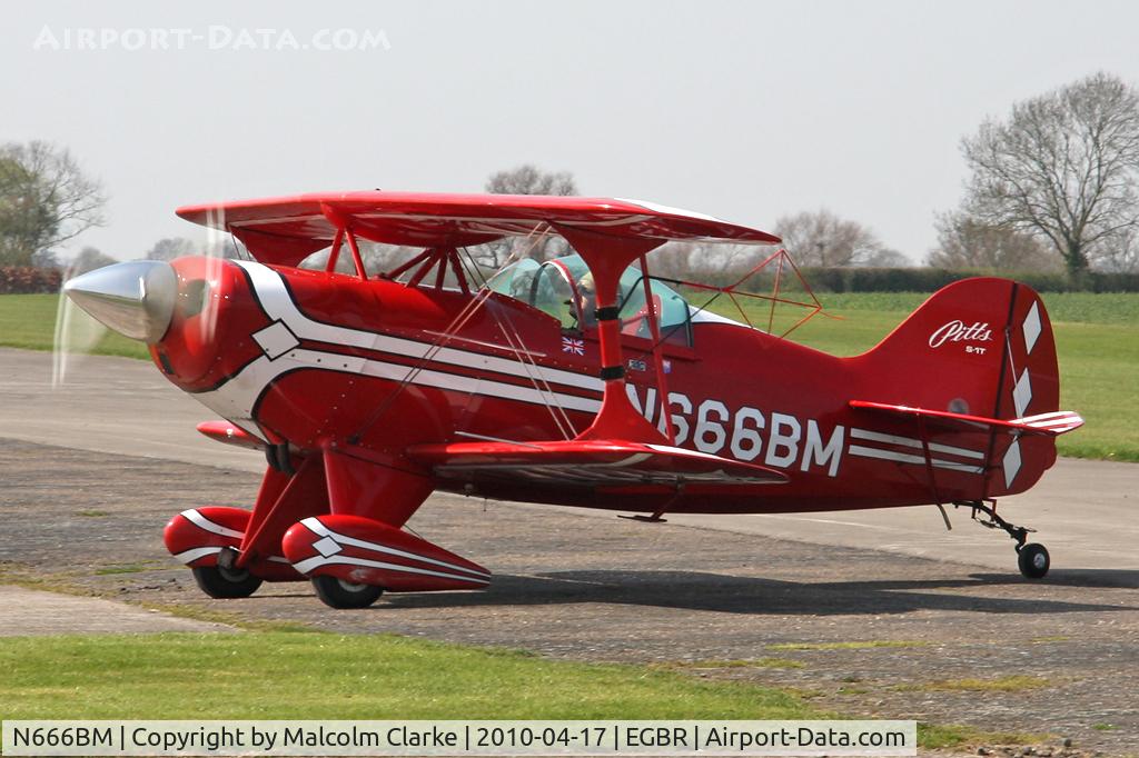 N666BM, 1991 Aviat Pitts S-1T Special C/N 1057, Aviat Pitts S-1T Special at Breighton Airfield, UK in 2010.
