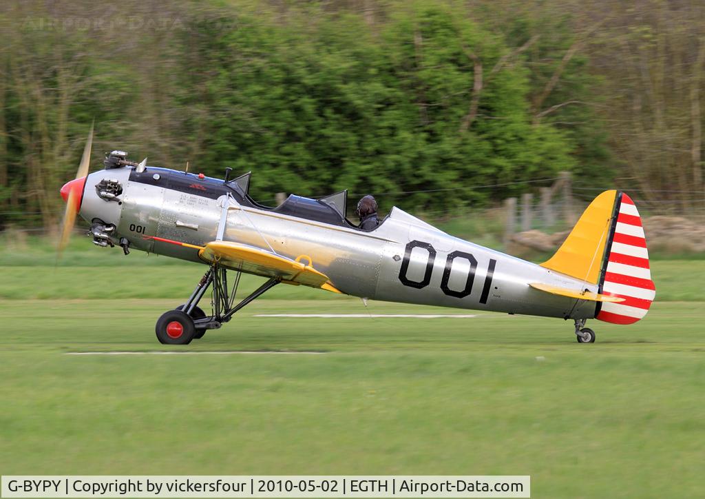 G-BYPY, 1941 Ryan PT-22 Recruit (ST3KR) C/N 1001, Privately operated. Marked as '1001'. Old Warden, Bedfordshire.