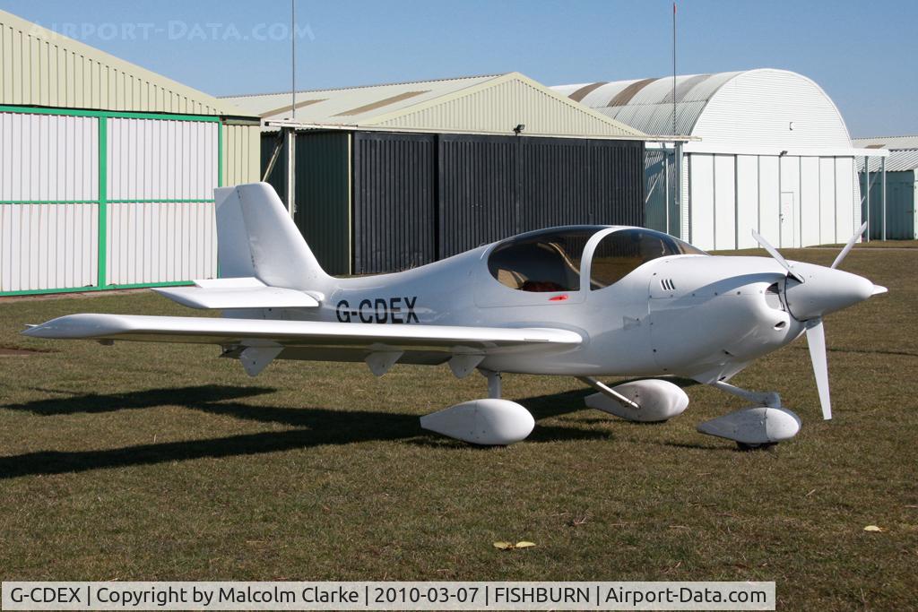 G-CDEX, 2004 Europa Tri Gear C/N PFA 247-12507, Collins Europa at Fishburn Airfield, UK in 2010.