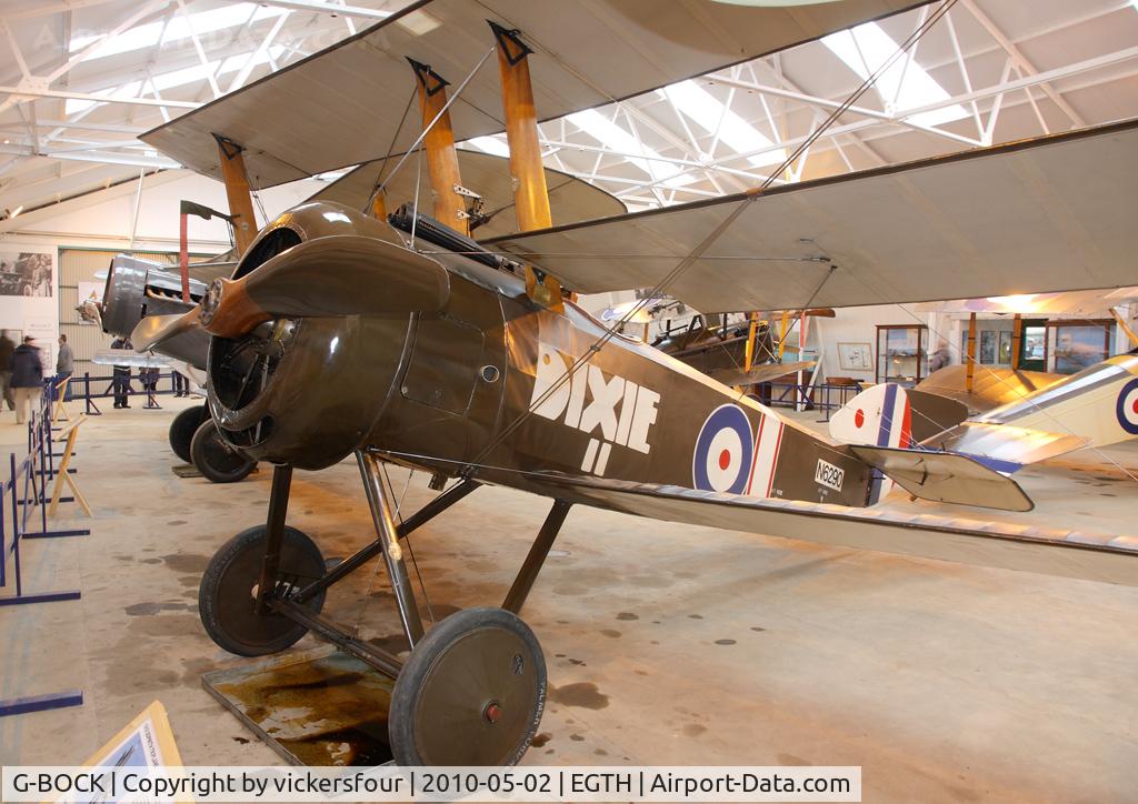 G-BOCK, 1980 Sopwith Triplane Replica C/N NAW-1, Shuttleworth Trust. Marked as 'N6290'. Old Warden, Bedfordshire.