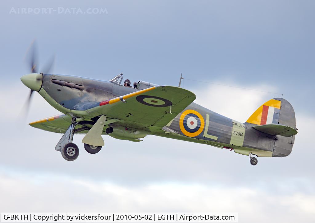 G-BKTH, 1939 Hawker (CCF) Sea Hurricane Mk1B C/N CCF/41H/4013, Shuttleworth Trust. Marked as Z7015. Old Warden, Bedfordshire.