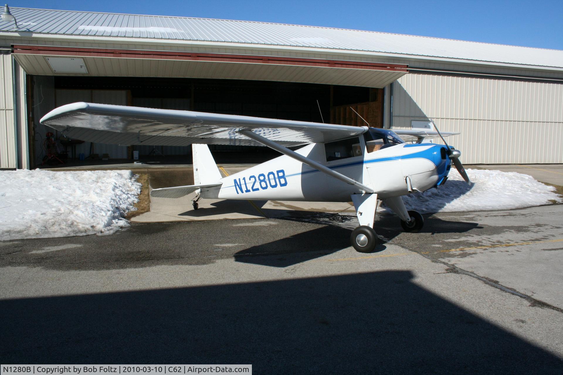 N1280B, 1947 Luscombe 8A C/N 5907, N1280B at Kendallville, IN