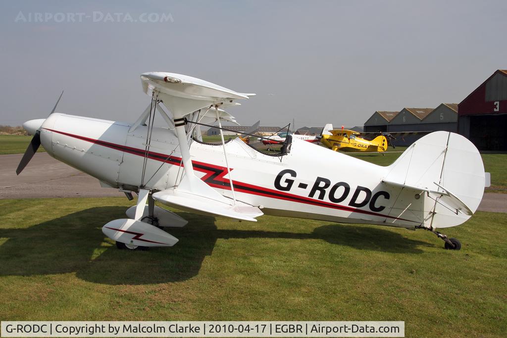 G-RODC, 1995 Steen Skybolt C/N 4568, Steen Skybolt. Runner-up in the Beginners class at The John McLean Trophy aerobatic competition, Breighton Airfield in 2010.