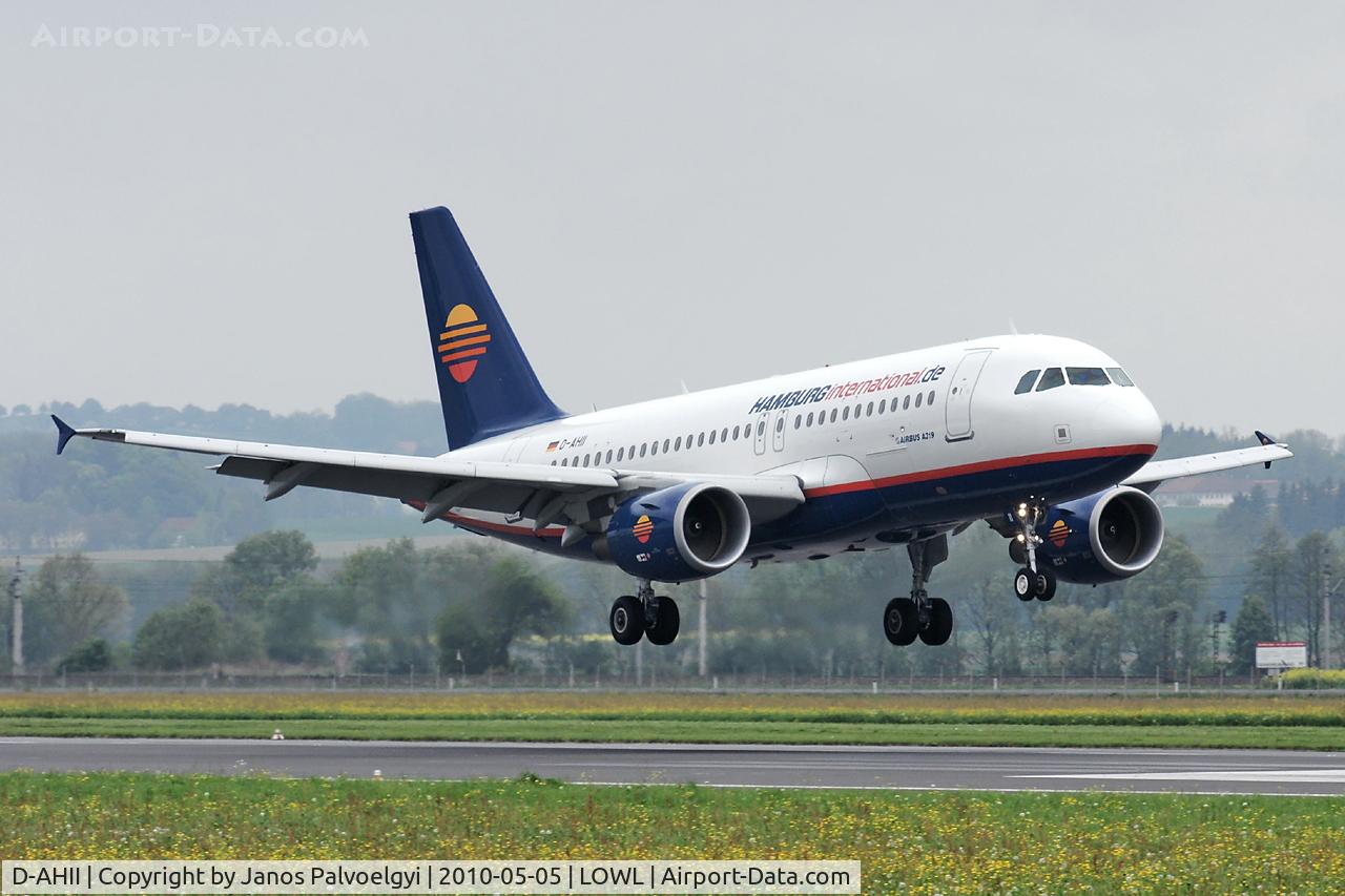 D-AHII, 2008 Airbus A319-111 C/N 3403, Hamburg International Airbus A319-111 to approach RWY09 in LOWL/LNZ