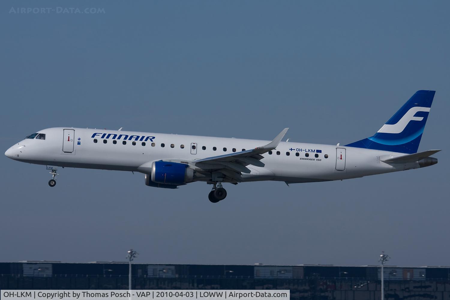 OH-LKM, 2008 Embraer 190LR (ERJ-190-100LR) C/N 19000160, Finnair