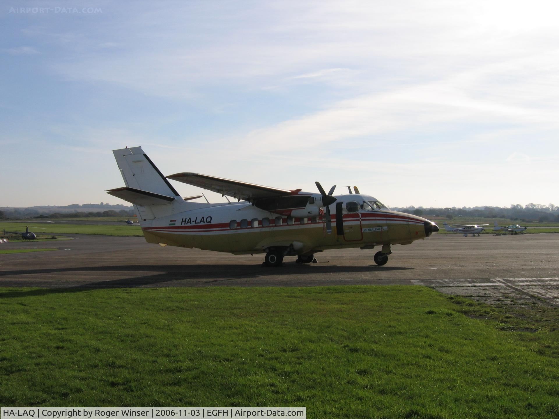 HA-LAQ, 1984 Let L-410UVP Turbolet C/N 841332, Operated by Globalpara for Swansea Skydive