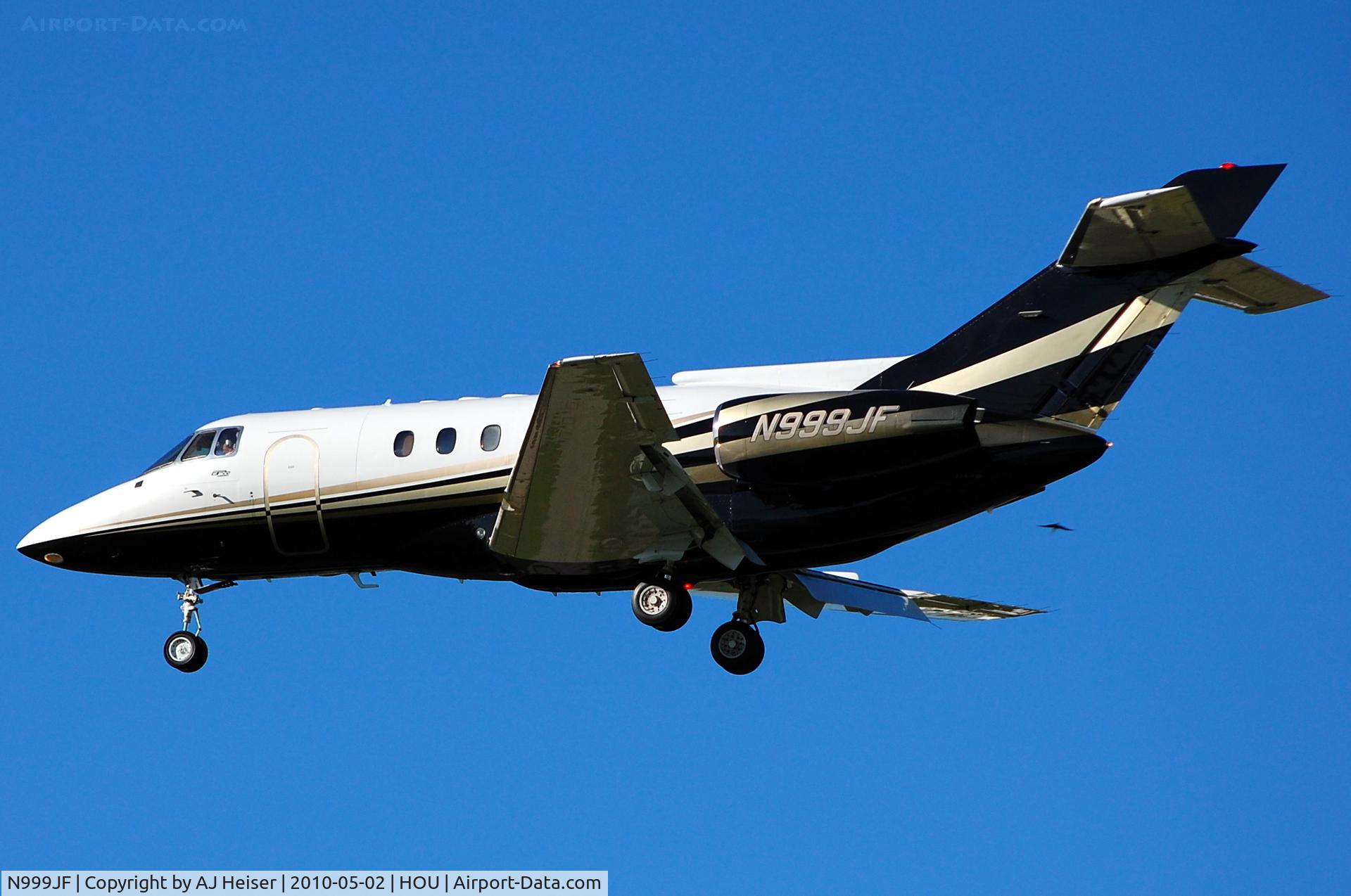 N999JF, 1992 British Aerospace BAe.125 Series 800A C/N 258220, Short final 30L