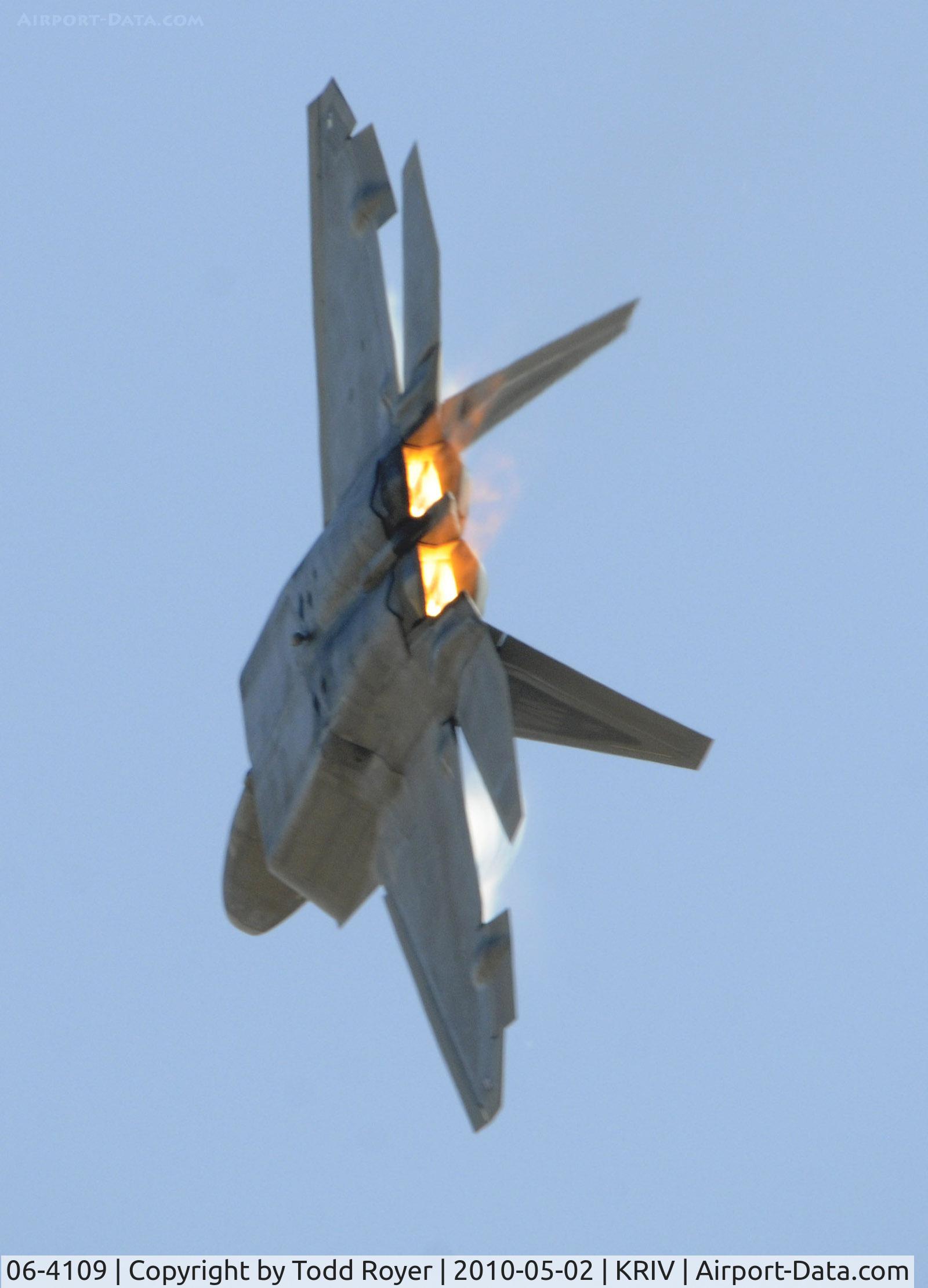 06-4109, Lockheed Martin F-22A Raptor C/N 4109, March Field Airfest 2010