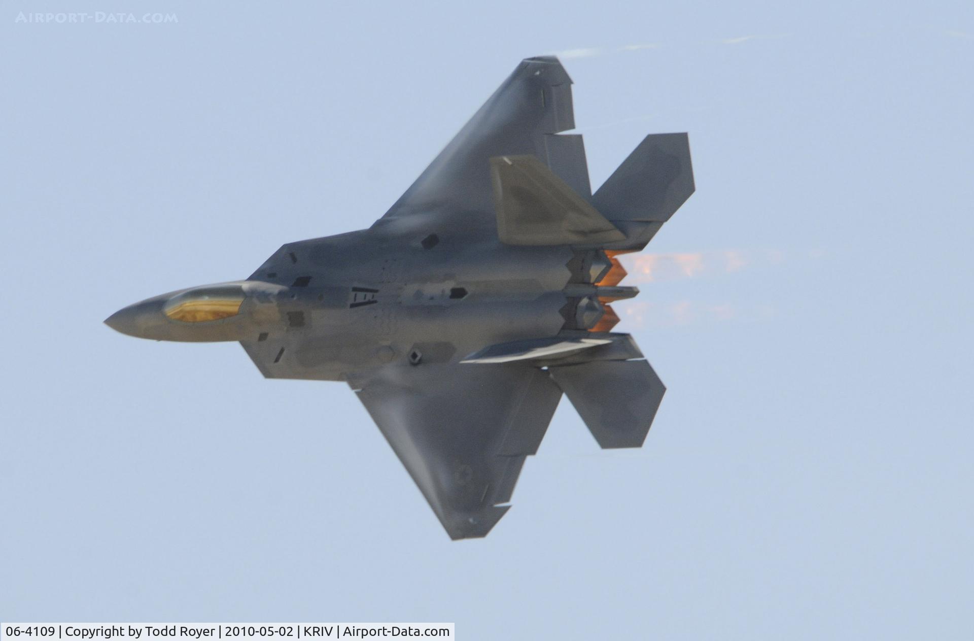 06-4109, Lockheed Martin F-22A Raptor C/N 4109, March Field Airfest 2010
