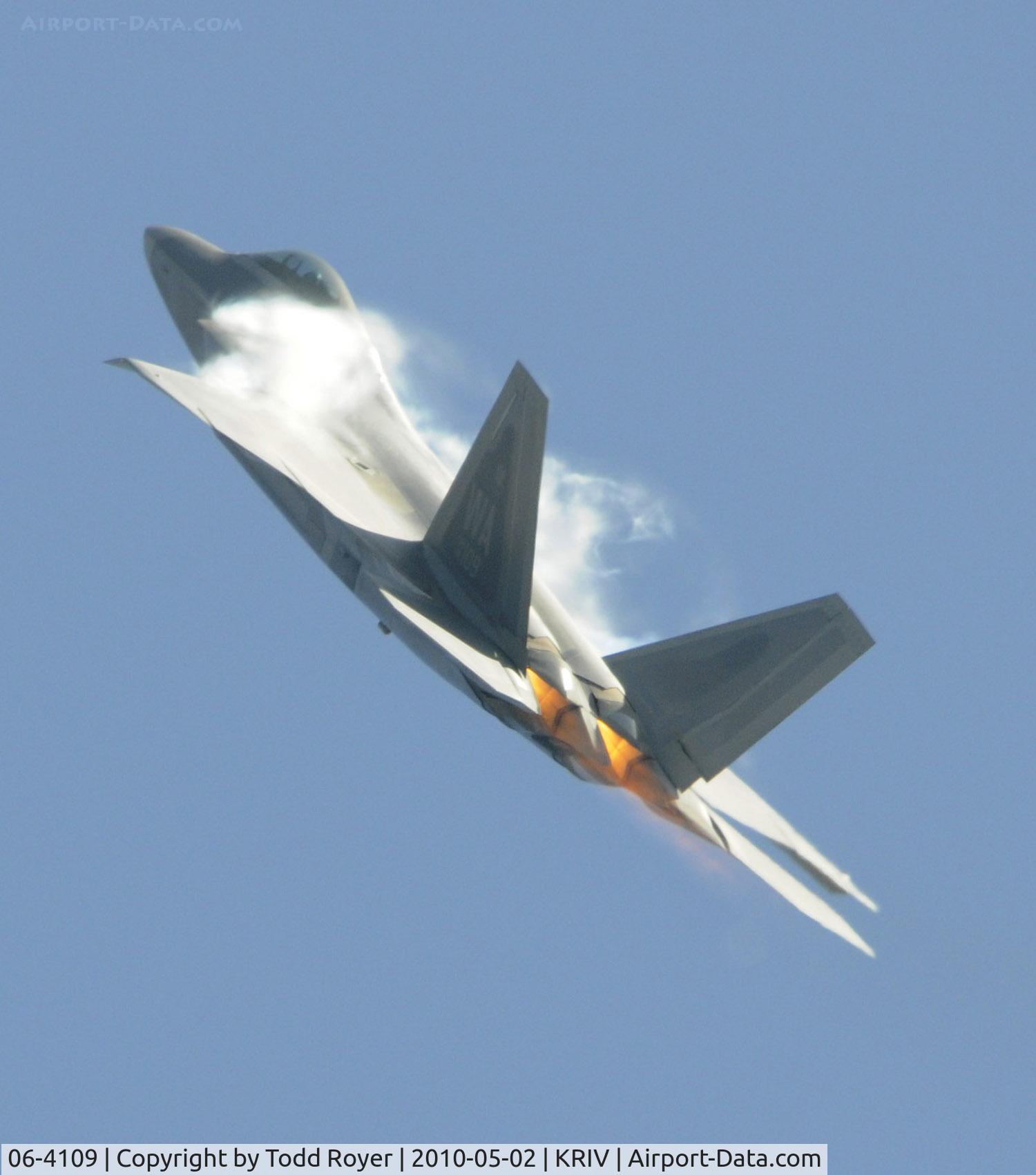06-4109, Lockheed Martin F-22A Raptor C/N 4109, March Field Airfest 2010