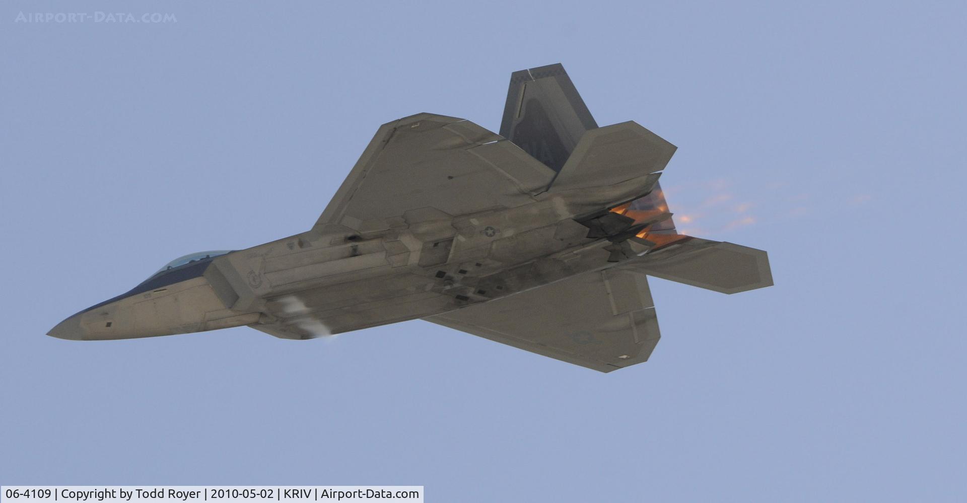 06-4109, Lockheed Martin F-22A Raptor C/N 4109, March Field Airfest 2010