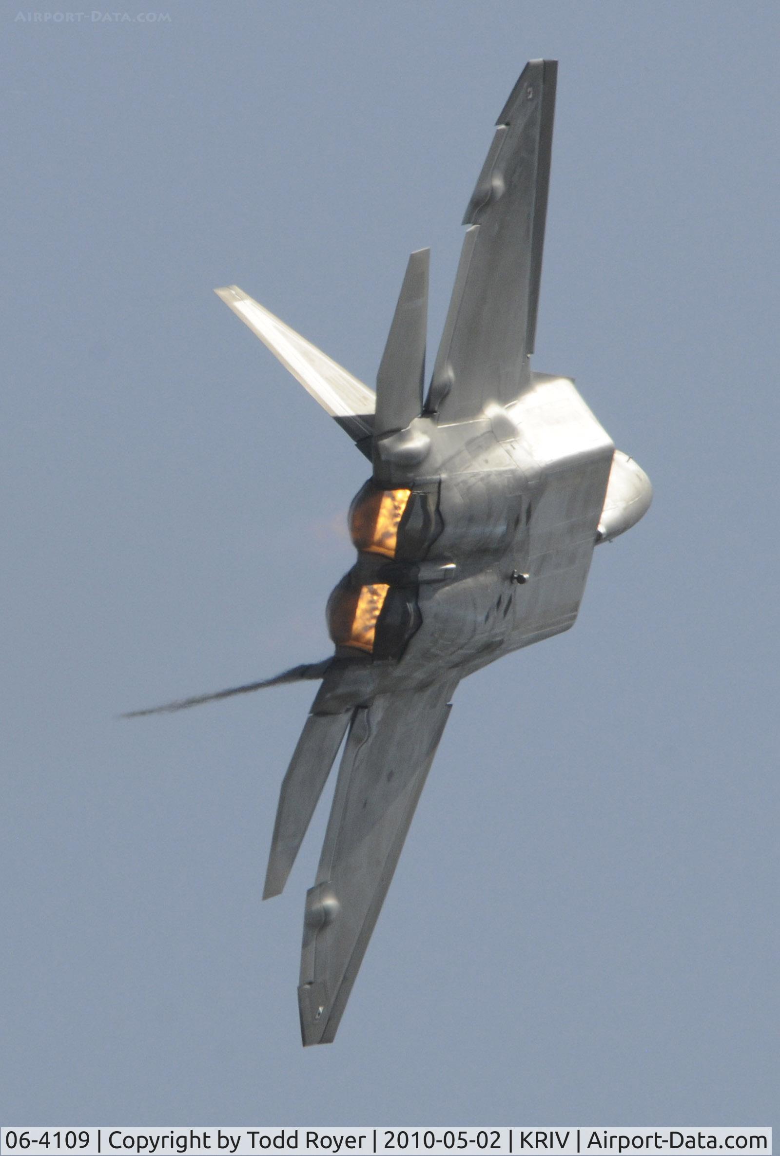 06-4109, Lockheed Martin F-22A Raptor C/N 4109, March Field Airfest 2010
