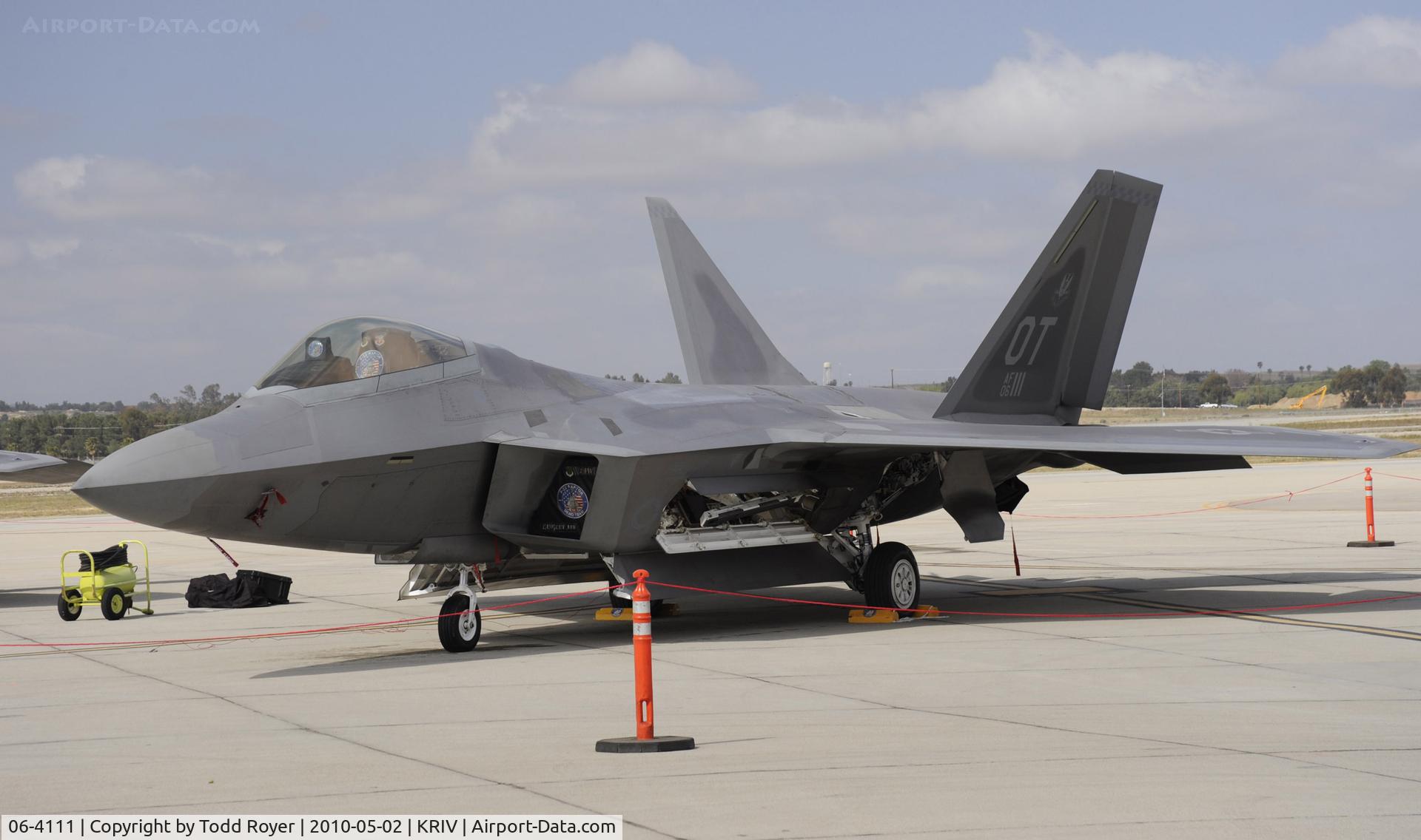 06-4111, Lockheed Martin F-22A Raptor C/N 4111, March Field Airfest 2010
