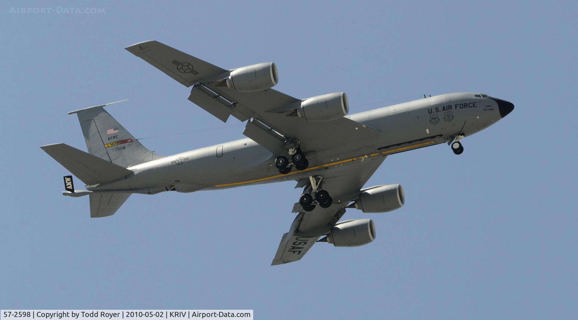 57-2598, 1957 Boeing KC-135R Stratotanker C/N 17734, March Field Airfest 2010