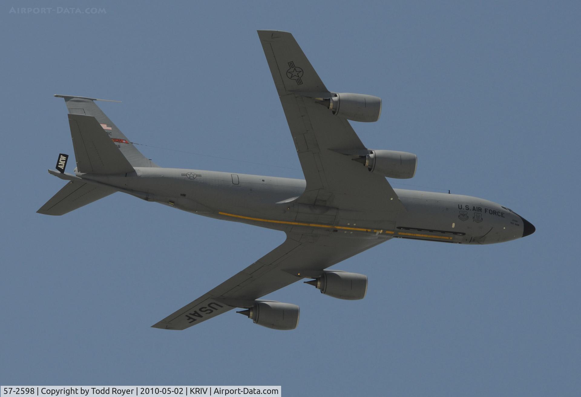57-2598, 1957 Boeing KC-135R Stratotanker C/N 17734, March Field Airfest 2010