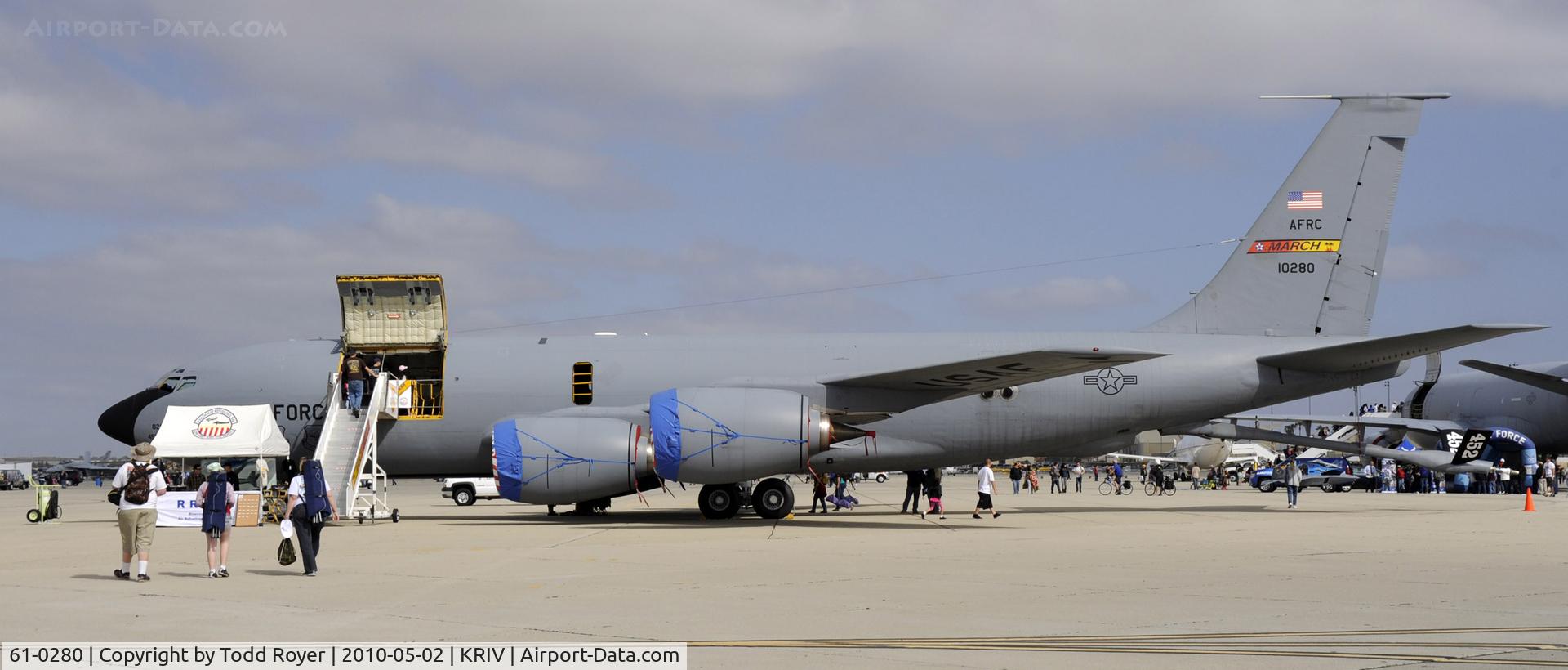 61-0280, 1961 Boeing KC-135R Stratotanker C/N 18187, March Field Airfest 2010