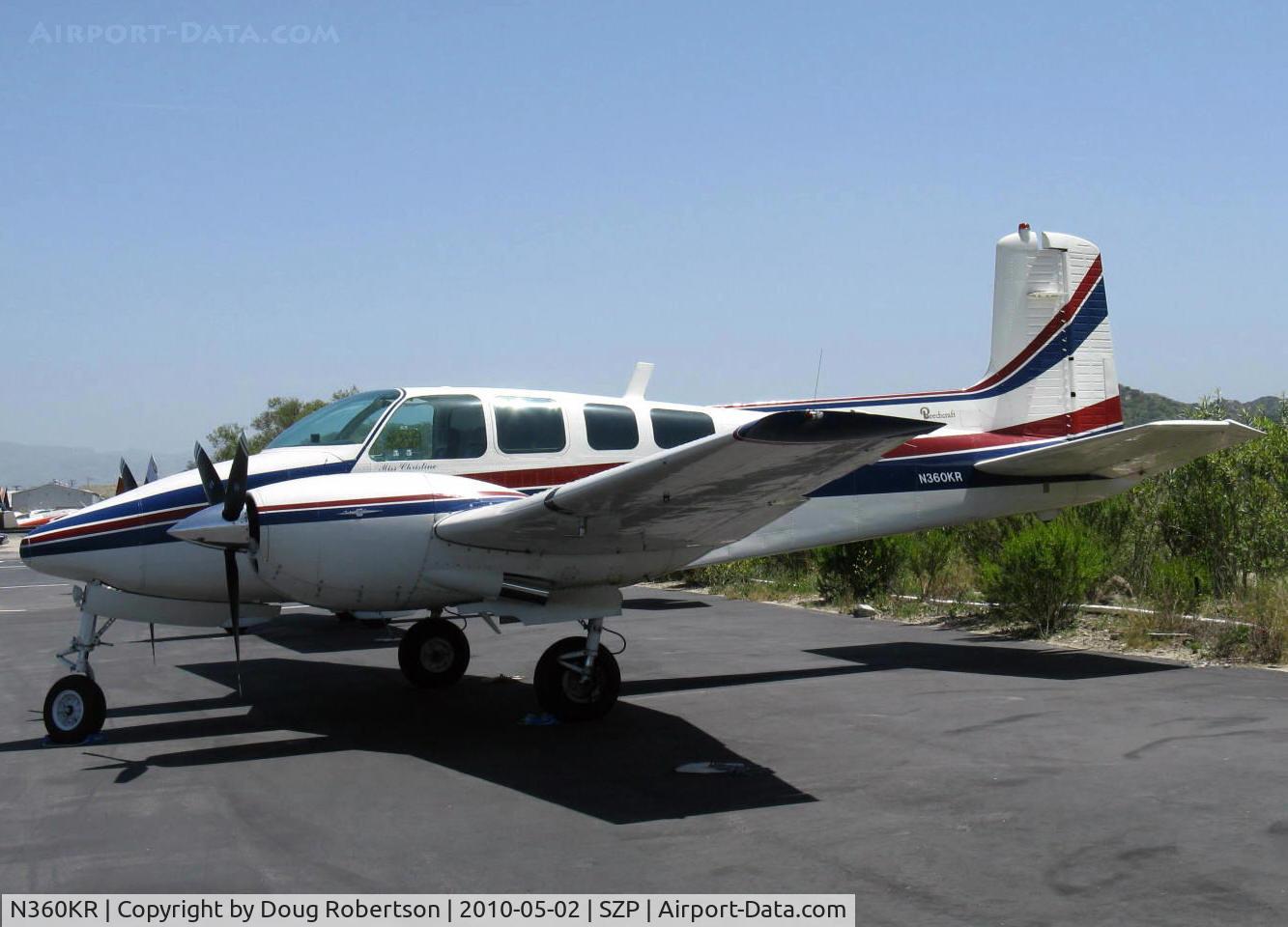 N360KR, 1961 Beech D50E Twin Bonanza C/N DH-320, 1961 Beech D50E TWIN BONANZA 'Miss Christine', two Lycoming GO-480-G2F6 295 Hp each, three-blade Hartzell props