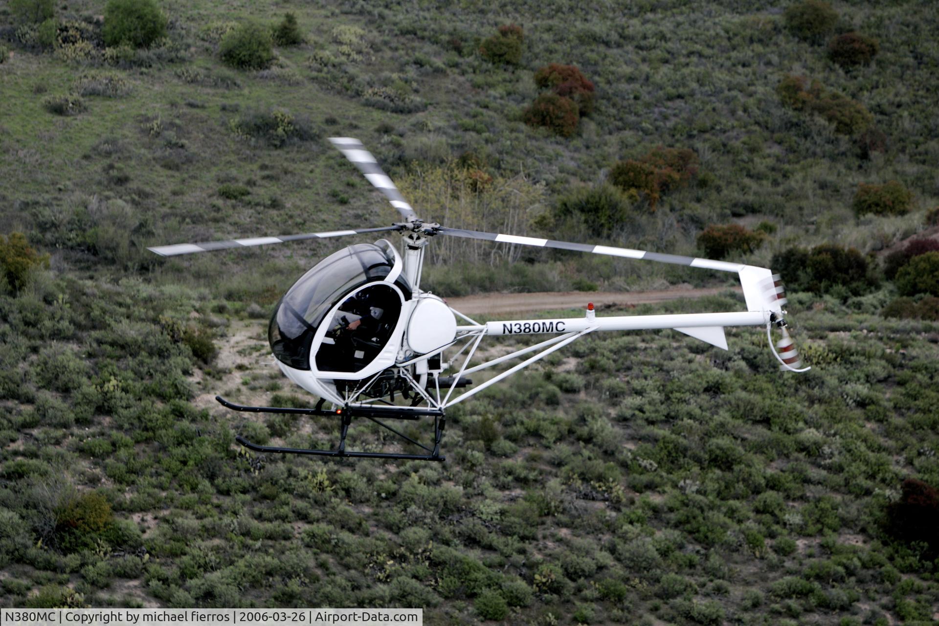 N380MC, Hughes 269A C/N 128-1054, off airport landing